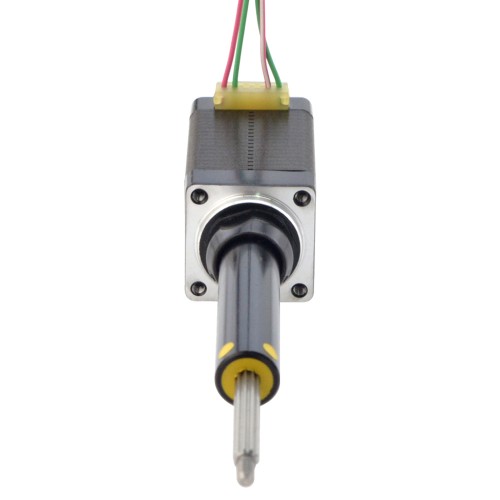 Motor lineal Acme cautivo NEMA 8 0.5A 38.2mm Cable de tornillo de pila 2mm(0.07874") Recorrido 38.1mm