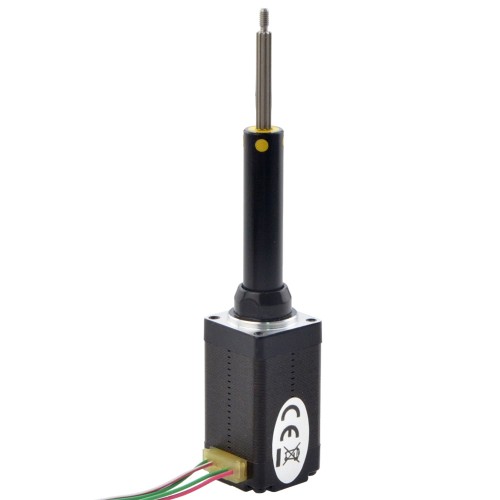 Motor lineal Acme cautivo NEMA 8 0.5A 38.2mm Cable de tornillo de pila 2mm(0.07874") Recorrido 38.1mm