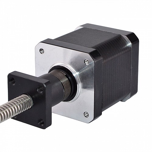 Tornillo antiretroceso Tuerca Nema 17 Externo 48mm Pila 1,68A Plomo 2mm(0,07874) Longitud 330mm Tornillo antiretroceso Tuerca Nema 17 Externo 48mm Pila 1,68A Plomo 2mm(0,07874) Longitud 330mm