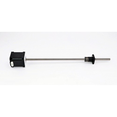 Tornillo antiretroceso Tuerca Nema 17 Externo 48mm Pila 1,68A Plomo 2mm(0,07874) Longitud 330mm Tornillo antiretroceso Tuerca Nema 17 Externo 48mm Pila 1,68A Plomo 2mm(0,07874) Longitud 330mm