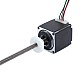 Motor paso a paso lineal externo NEMA 11 con rosca Acme 0,42A 32mm de apilamiento, paso de tornillo 1,27mm (0,05"), longitud del husillo 150mm - 11E13S0424FD4-150RS | StepperOnline