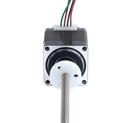 Motor paso a paso lineal externo NEMA 11 con rosca Acme 0,42A 32mm de apilamiento, paso de tornillo 1,27mm (0,05"), longitud del husillo 150mm - 11E13S0424FD4-150RS | StepperOnline