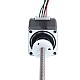 Motor paso a paso lineal externo NEMA 11 con rosca Acme 0,42A 32mm de apilamiento, paso de tornillo 1,27mm (0,05"), longitud del husillo 150mm - 11E13S0424FD4-150RS | StepperOnline