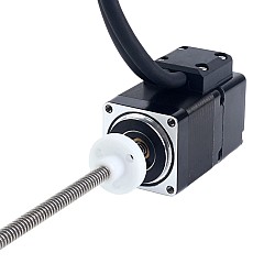 Motor paso a paso lineal Acme externo Nema 11 1,0A 32,2mm Stack con encoder incremental óptico 1000PPR