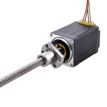 Motor lineal con tornillo de bola externo NEMA 11 1.0A 46mm Cable de tornillo de pila 2mm(0.07874")