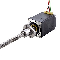Motor lineal con tornillo de bola externo NEMA 11 1.0A 46mm Cable de tornillo de pila 2mm(0.07874")