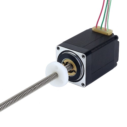M Motor paso a paso lineal Acme externo NEMA 11 1.0A 46mm Cable de tornillo de pila 2,54mm (0,1) Longitud del cable 250mm - 11E18S1004GD5-250RS | StepperOnline