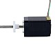 M Motor paso a paso lineal Acme externo NEMA 11 1.0A 46mm Cable de tornillo de pila 2,54mm (0,1) Longitud del cable 250mm - 11E18S1004GD5-250RS | StepperOnline