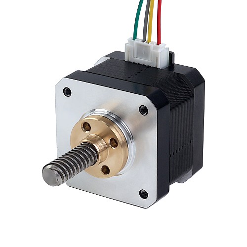 Nema 17 Pila externa de 34mm Cable de 0,4A 8mm(0,31496") Longitud 32mm - 17E13S0404MB4-032RB | StepperOnline