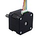 Nema 17 Pila externa de 34mm Cable de 0,4A 8mm(0,31496") Longitud 32mm - 17E13S0404MB4-032RB | StepperOnline