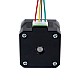 Nema 17 Pila externa de 34mm Cable de 0,4A 8mm(0,31496") Longitud 32mm - 17E13S0404MB4-032RB | StepperOnline