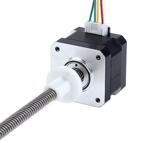 Nema 17 Pila externa de 34mm Cable de 0,4A 8mm(0,31496") Longitud 150mm - 17E13S0404MB4-150RS | StepperOnline Nema 17 Pila externa de 34mm Cable de 0,4A 8mm(0,31496") Longitud 150mm - 17E13S0404MB4-150RS | StepperOnline