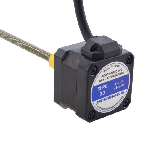 Motor lineal Acme externo NEMA 17 1.5A 34mm Cable de tornillo de pila 2.54mm(0.1)