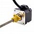 Motor lineal Acme externo NEMA 17 1.5A 34mm Cable de tornillo de pila 6.35mm(0.25")
