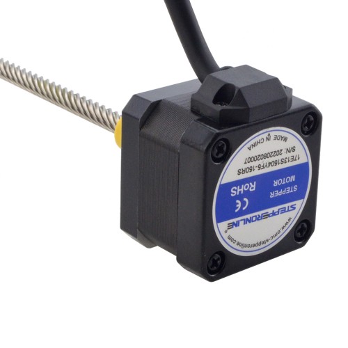 Motor lineal Acme externo NEMA 17, 1,5 A, 34mm, tornillo de pila, cable de 25,4mm(1)