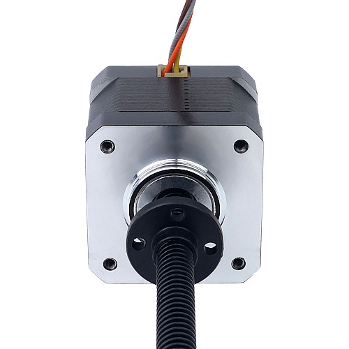 Nema 17 Motor paso a paso lineal trapezoidal externo de alta temperatura 1.68A Cable 4mm (0.15748 ") Longitud del tornillo 350mm Nema 17 Motor paso a paso lineal trapezoidal externo de alta temperatura 1.68A Cable 4mm (0.15748 ") Longitud del tornillo 350mm