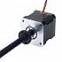 Nema 17 Motor paso a paso lineal trapezoidal externo de alta temperatura 1.68A Cable 4mm (0.15748 ")