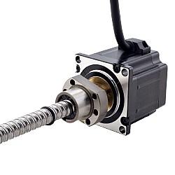 NEMA 23 Motor lineal de tornillo de bola externo 3.0A 56mm Cable de tornillo de pila 5mm(0.1969")