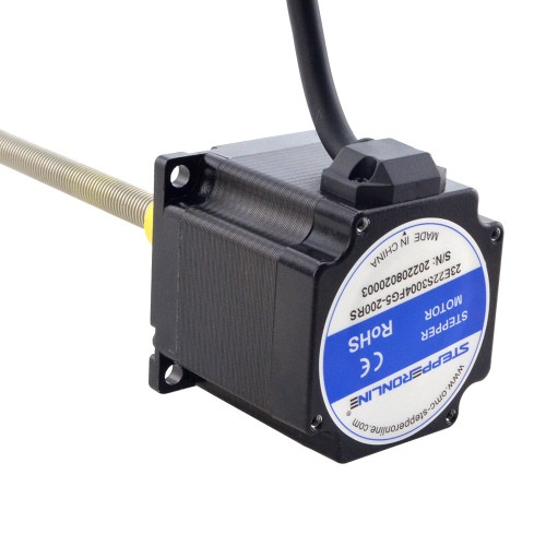 Motor lineal Acme externo NEMA 23 3.0A 56mm Cable de tornillo de pila 1.27mm(0.05") Motor lineal Acme externo NEMA 23 3.0A 56mm Cable de tornillo de pila 1.27mm(0.05")