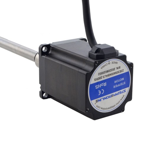 NEMA 23 Motor lineal de tornillo de bola externo 4.0A 75mm Cable de tornillo de pila 2mm(0.07874") NEMA 23 Motor lineal de tornillo de bola externo 4.0A 75mm Cable de tornillo de pila 2mm(0.07874")
