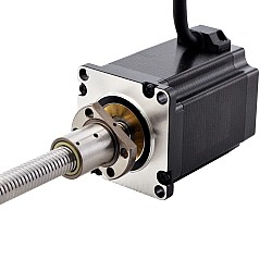 NEMA 23 Motor lineal de tornillo de bola externo 4.0A 75mm Cable de tornillo de pila 2mm(0.07874")