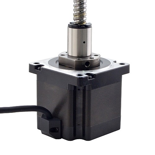 NEMA 34 Motor lineal de tornillo de bola externo 4.5Nm(637.25oz.in) 5.5A 76mm Cable de tornillo de pila 10mm(0.3937) NEMA 34 Motor lineal de tornillo de bola externo 4.5Nm(637.25oz.in) 5.5A 76mm Cable de tornillo de pila 10mm(0.3937)