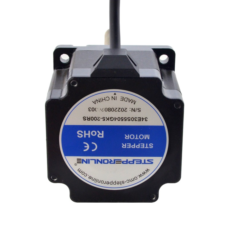 Motor paso a paso lineal Acme externo NEMA 34, 5,5A, 76mm, cable de tornillo de 2,54mm(0,1"), longitud del cable 200mm