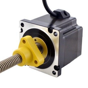 Motor paso a paso lineal Acme externo NEMA 34 5,5A 76mm cable de tornillo de 6,35mm(0,25") longitud del cable 200mm
