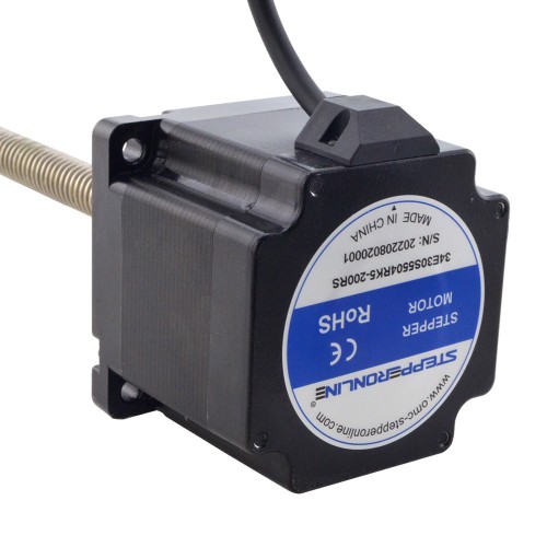 Motor lineal Acme externo NEMA 34 5.5A 76mm Cable de tornillo de pila 6.35mm(0.25)