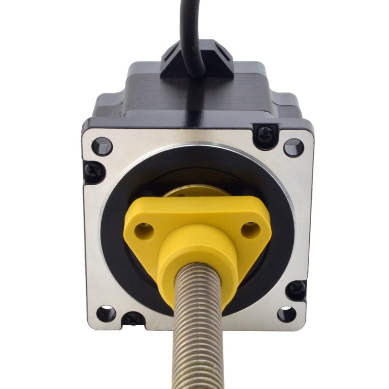 Motor paso a paso lineal Acme externo NEMA 34 5,5A 76mm cable de tornillo de 6,35mm(0,25") longitud del cable 200mm