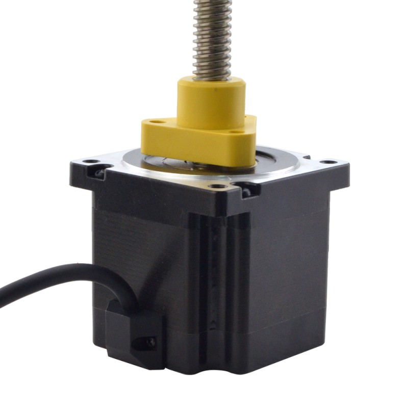 Motor paso a paso lineal Acme externo NEMA 34 5,5A 76mm cable de tornillo de 6,35mm(0,25") longitud del cable 200mm