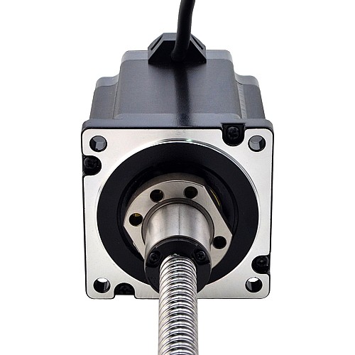 Motor paso a paso lineal con husillo de bolas externo NEMA 34, 8Nm(1132,90oz.in), 6,0A, 114mm, 10mm(0,3937") Motor paso a paso lineal con husillo de bolas externo NEMA 34, 8Nm(1132,90oz.in), 6,0A, 114mm, 10mm(0,3937")
