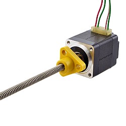 Motor paso a paso lineal trapezoidal externo NEMA 8, 0,5A, 30mm, cable de tornillo de 2mm(0,07874")