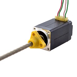 Motor paso a paso lineal trapezoidal externo NEMA 8, 0,5A, 38,2mm, cable de tornillo de 4mm(0,1575")