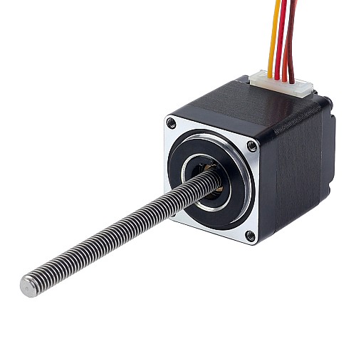 Nema 11 No cautivo Pila de 34mm Cable de 0,75A 2mm(0,07874") Longitud 100mm - 11N13S0754AA4-100RS | StepperOnline