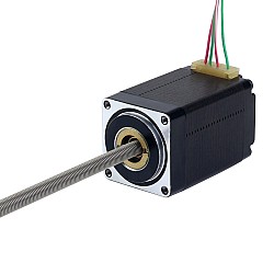Motor paso a paso lineal Acme no cautivo NEMA 11 1.0A 46mm Cable de tornillo de pila 0.635mm(0.025")