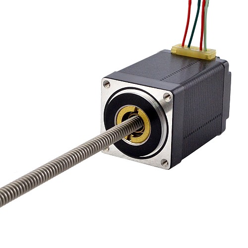 Motor lineal Acme no cautivo NEMA 11 1.0A 46mm Cable de tornillo de pila 1.27mm(0.05") Motor lineal Acme no cautivo NEMA 11 1.0A 46mm Cable de tornillo de pila 1.27mm(0.05")