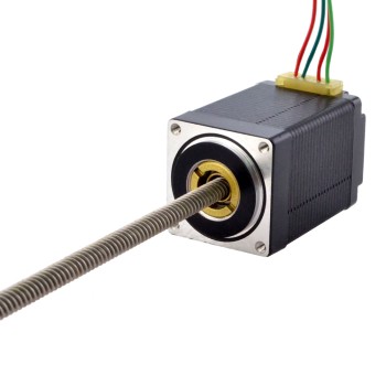 Motor lineal Acme no cautivo NEMA 11 1.0A 46mm Cable de tornillo de pila 5.08mm(0.2")