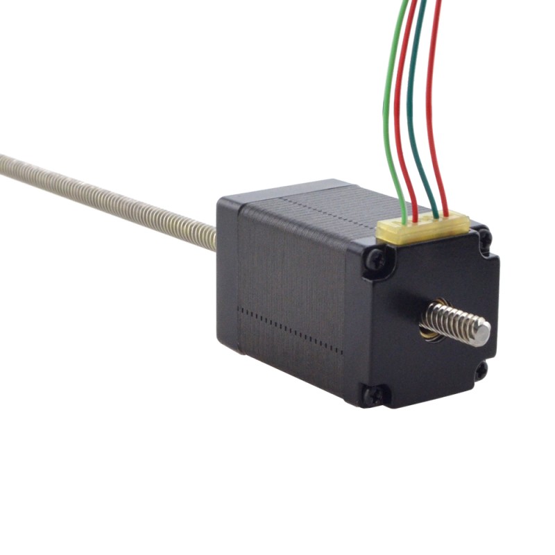 Motor lineal Acme no cautivo NEMA 11 1.0A 46mm Cable de tornillo de pila 5.08mm(0.2")