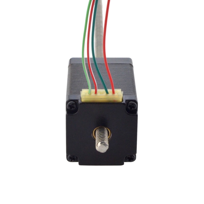 Motor lineal Acme no cautivo NEMA 11 1.0A 46mm Cable de tornillo de pila 5.08mm(0.2")