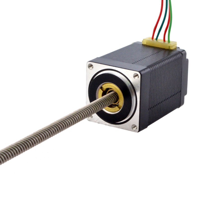 Motor lineal Acme no cautivo NEMA 11 1.0A 46mm Cable de tornillo de pila 5.08mm(0.2")