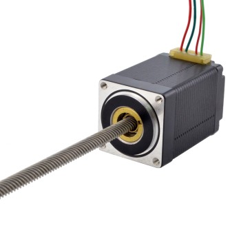 Motor lineal Acme no cautivo NEMA 11 1.0A 46mm Cable de tornillo de pila 10.16mm(0.4")