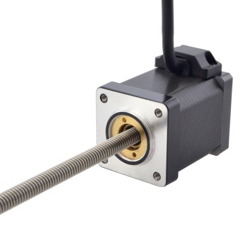 Motor lineal Acme no cautivo NEMA 14 1,5A 47mm Cable de tornillo de pila 1,27mm(0,05")