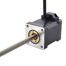 Motor lineal Acme no cautivo NEMA 14 1,5A 47mm Cable de tornillo de pila 1,27mm(0,05")