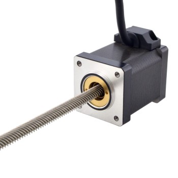 CN en oferta - Motor lineal Acme no cautivo NEMA 14 1,5A 47mm Cable de tornillo de pila 12,7mm(0,5")