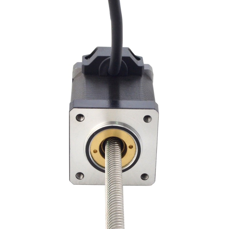 CN en oferta - Motor lineal Acme no cautivo NEMA 14 1,5A 47mm Cable de tornillo de pila 12,7mm(0,5")