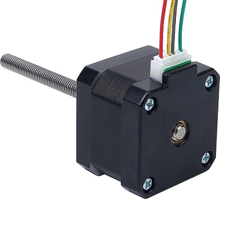 Nema 17 No cautivo Pila de 34mm Cable de 0,4A 2mm(0,07874") Longitud 100mm - 17N13S0404AF4-100RS | StepperOnline UK