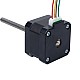 Nema 17 No cautivo Pila de 34mm Cable de 0,4A 2mm(0,07874") Longitud 100mm - 17N13S0404AF4-100RS | StepperOnline UK