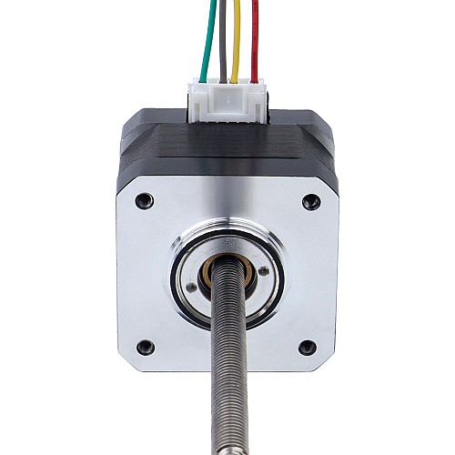 Nema 17 No cautivo Pila de 34mm Cable de 0,4A 2mm(0,07874") Longitud 100mm - 17N13S0404AF4-100RS | StepperOnline UK