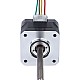 Nema 17 No cautivo Pila de 34mm Cable de 0,4A 2mm(0,07874") Longitud 100mm - 17N13S0404AF4-100RS | StepperOnline UK